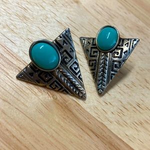 Vintage-inspired earrings.